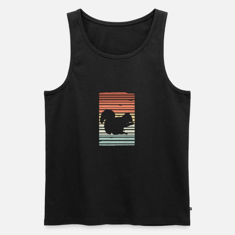 Eichörnchen Squirrel Streifenhörnchen - Männer Premium Bio Tank Top - Schwarz