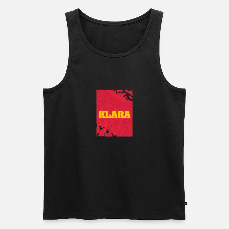 Klara - Männer Premium Bio Tank Top - Schwarz