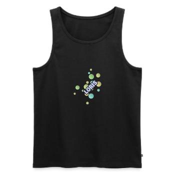Uni Loris - Men's Premium Organic Tank Top - black - Front - AI Model Male 178 light (178cm)