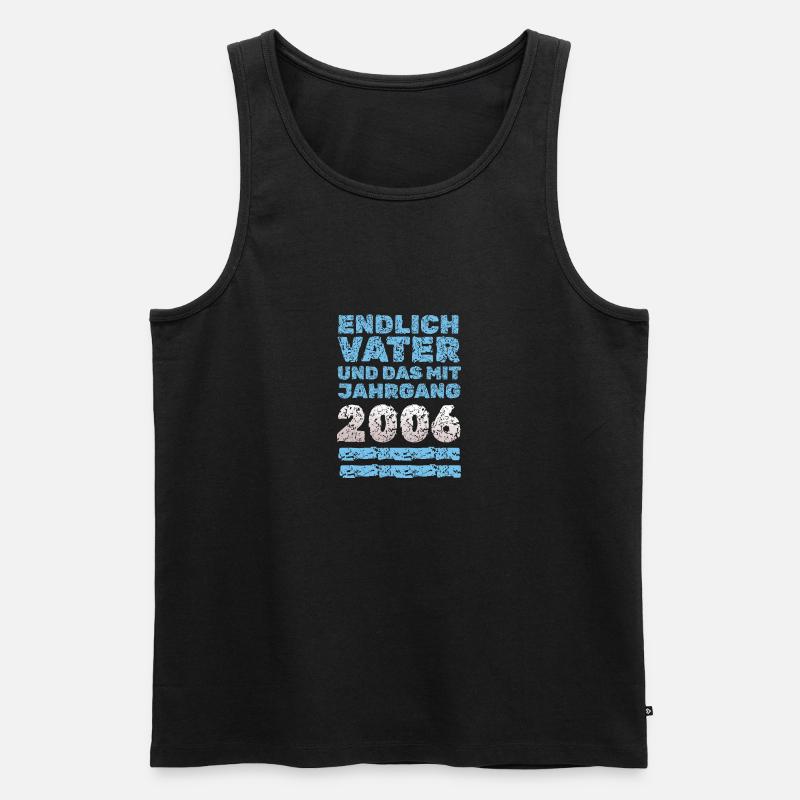 Vater 2006 - Männer Premium Bio Tank Top - Schwarz