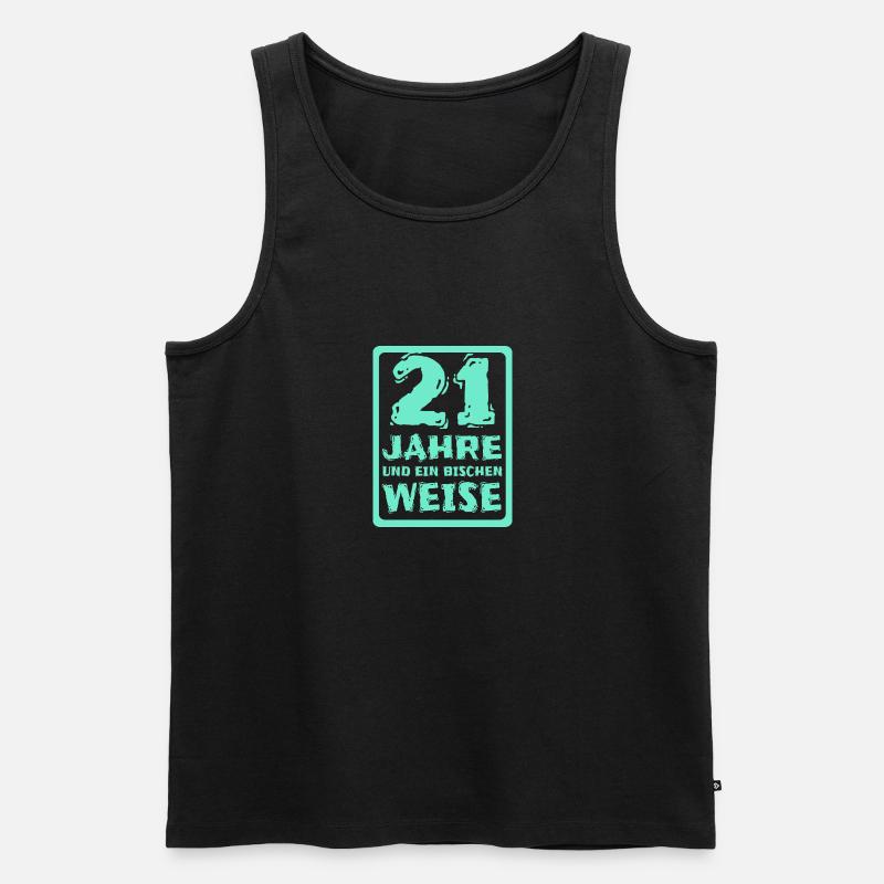 Alter 21 - Männer Premium Bio Tank Top - Schwarz