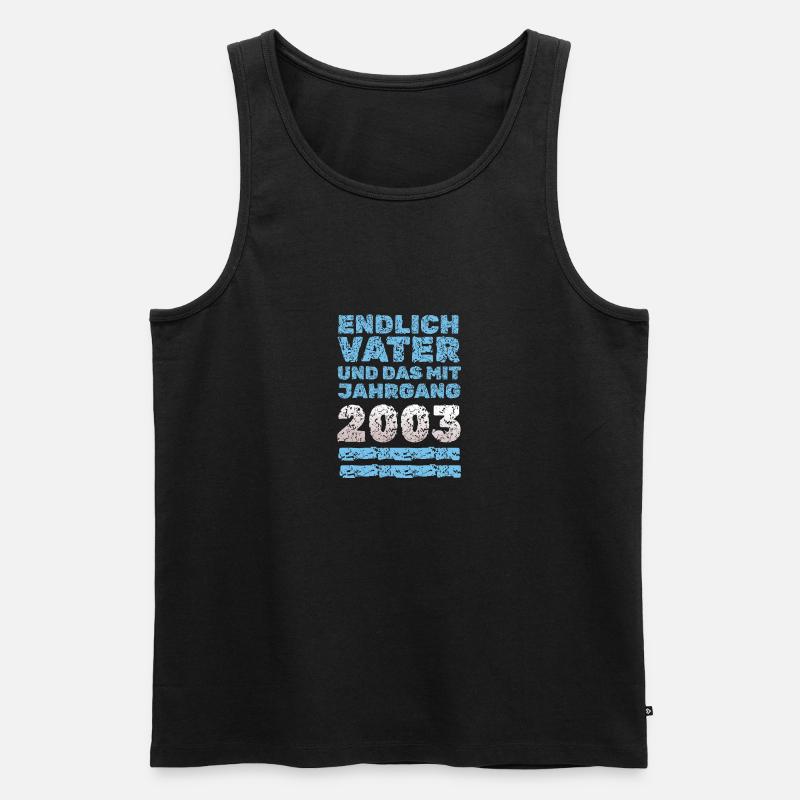 mit 2003 - Männer Premium Bio Tank Top - Schwarz