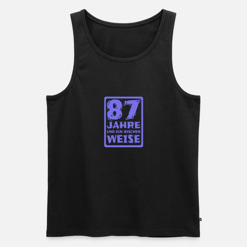 87 - Männer Premium Bio Tank Top - Schwarz