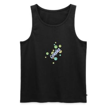 Lorenz as a University of Applied Sciences - Men's Premium Organic Tank Top - black - Front - AI Model Male 178 light (178cm)
