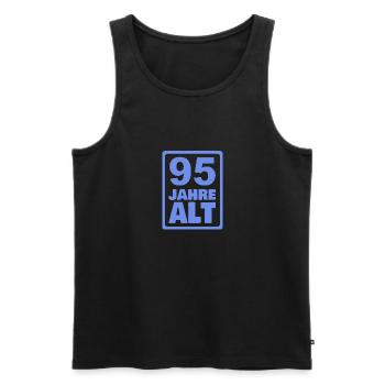 Alter 95 - Männer Premium Bio Tank Top - Schwarz - Vorne - AI Model Male 178 light (178cm)