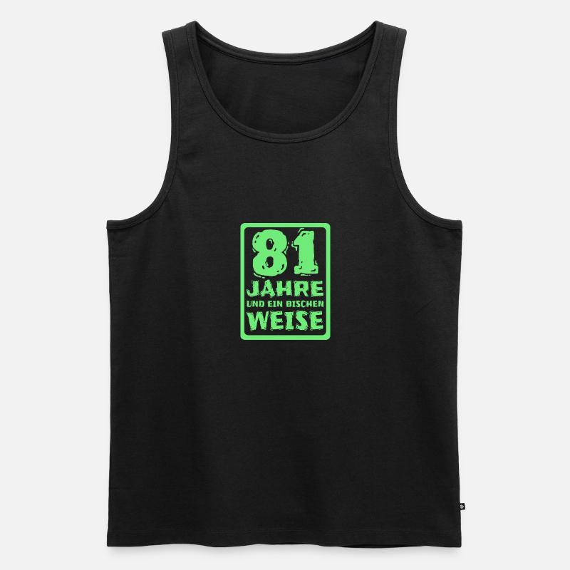 81 - Männer Premium Bio Tank Top - Schwarz