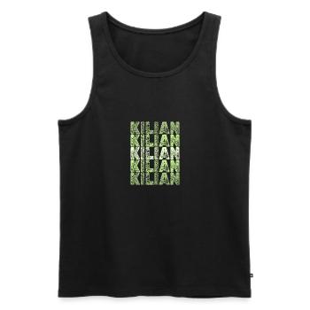 Cadeau pour Kilian - Débardeur bio Premium Homme - noir - Devant - Michal (187cm)