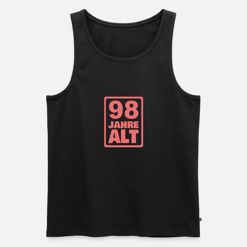 Alt 98 - Männer Premium Bio Tank Top - Schwarz