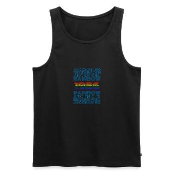 Arc 1986 - Men's Premium Organic Tank Top - black - Front - Michal (187cm)