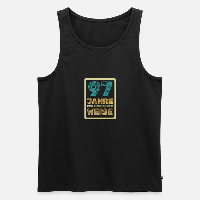 Spruch 97 - Männer Premium Bio Tank Top - Schwarz