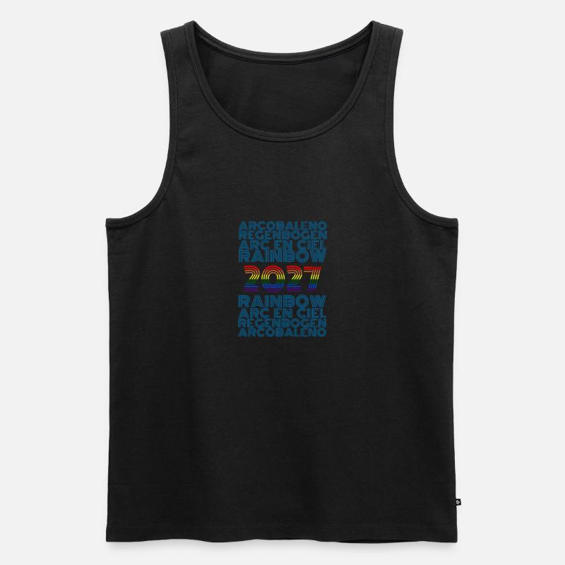 Regenbogen 2027 - Männer Premium Bio Tank Top - Schwarz