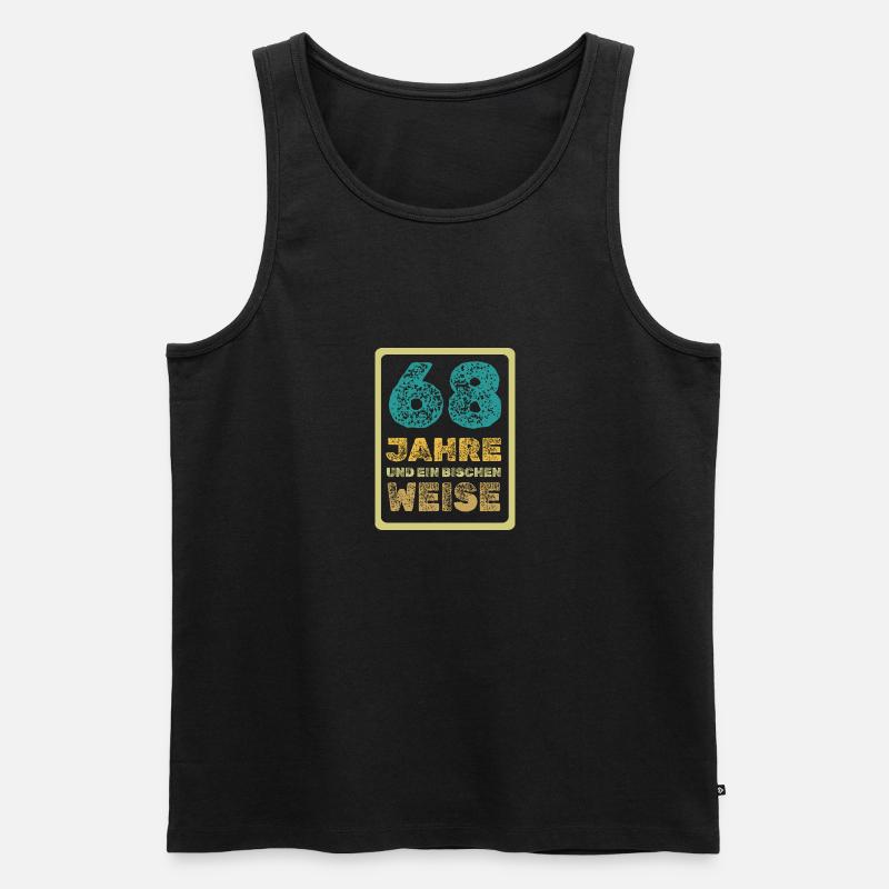 68 - Männer Premium Bio Tank Top - Schwarz