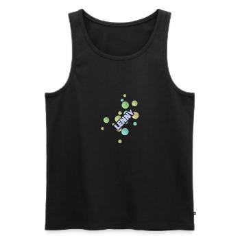 Lenny als Fachhochschule - Männer Premium Bio Tank Top - Schwarz - Vorne - AI Model Male 178 light (178cm)