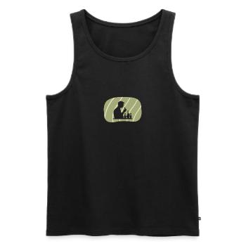 Chemistry Periodic Table - Men's Premium Organic Tank Top - black - Front - AI Model Male 178 light (178cm)