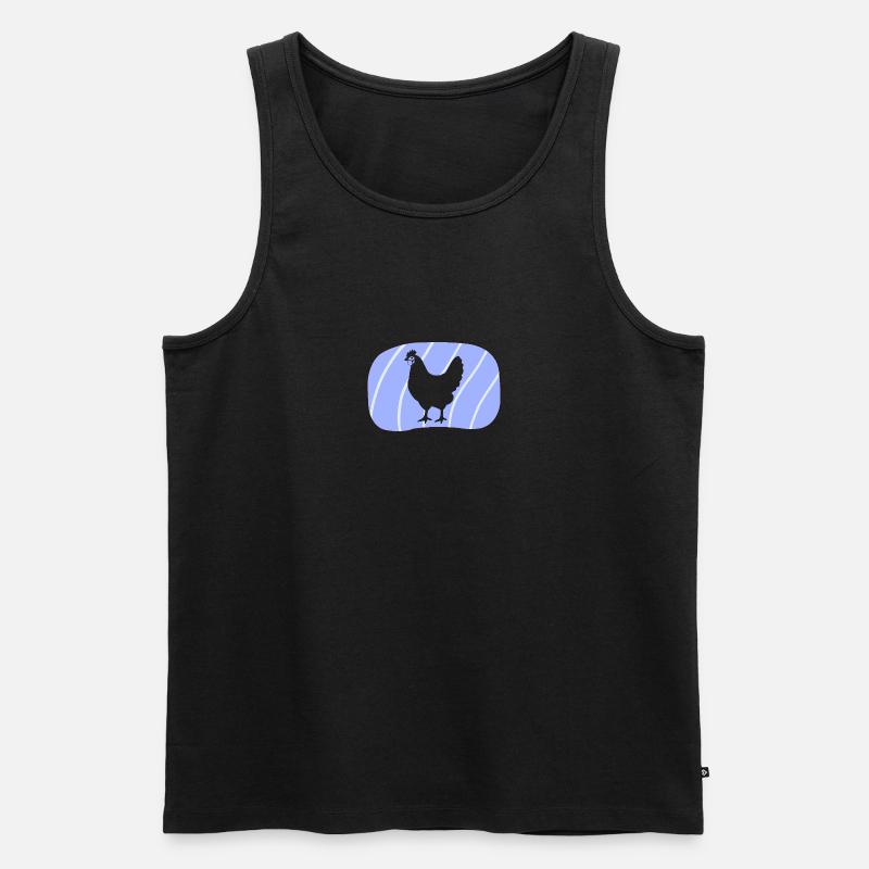 Huhn Ei Hahn - Männer Premium Bio Tank Top - undefined
