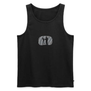 Painting Artist - Men's Premium Organic Tank Top - black - Front - Michal (187cm)