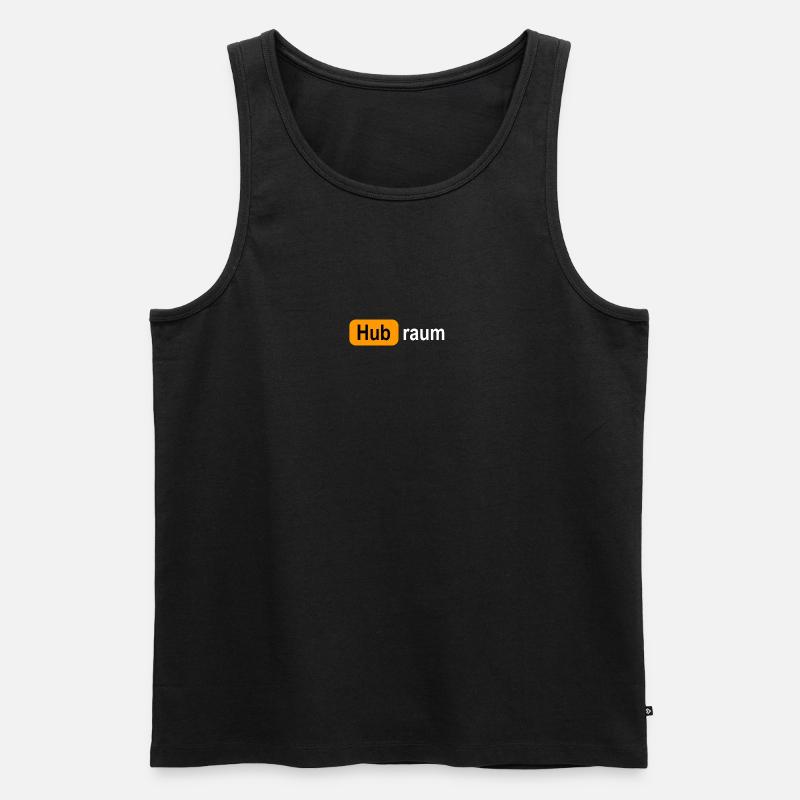 Hubraum Logo - Männer Premium Bio Tank Top - Schwarz