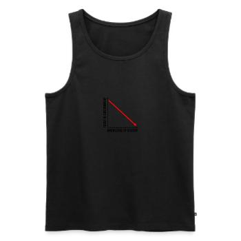 Confiance républicaine dans la connaissance du gouvernement - Débardeur bio Premium Homme - noir - Devant - AI Model Male 178 light (178cm)