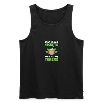 Todo Lo Que Necesito Paraguayan Guarani Terere - Männer Premium Bio Tank Top - Schwarz - Vorne - Michal (187cm)