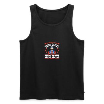 Truck Driver Essentials - Männer Premium Bio Tank Top - Schwarz - Vorne - Michal (187cm)
