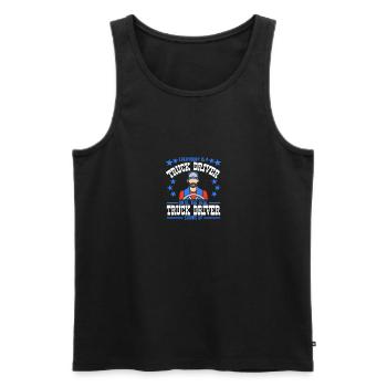 Truck Driver Essentials - Männer Premium Bio Tank Top - Schwarz - Vorne - Michal (187cm)