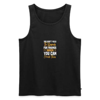 Ventriloquist Puppet for Adults Puppeteer - Männer Premium Bio Tank Top - Schwarz - Vorne - Michal (187cm)