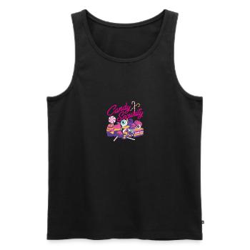 Candy Security Mom Dad Matching Birthday Costume - Männer Premium Bio Tank Top - Schwarz - Vorne - AI Model Male 178 light (178cm)