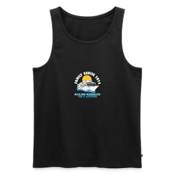 Family Cruise 2024 Voyage Cruising Tour Matching - Men's Premium Organic Tank Top - black - Front - AI Model Male 178 light (178cm)