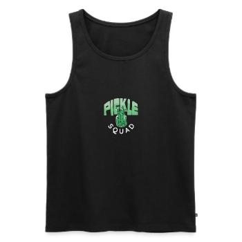 Pickle Emotional Support Supportive Friend - Men's Premium Organic Tank Top - black - Front - AI Model Male 178 light (178cm)