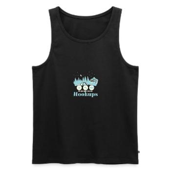 Motorhome I'm Just Here For the Hookups RV - Männer Premium Bio Tank Top - Schwarz - Vorne - Michal (187cm)