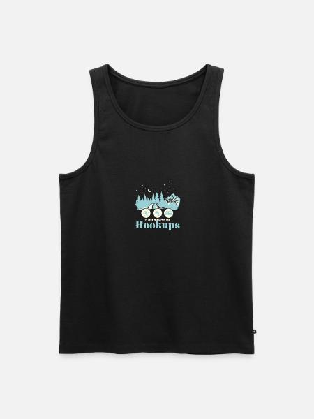 Motorhome I'm Just Here For the Hookups RV - Men's Premium Organic Tank Top - black