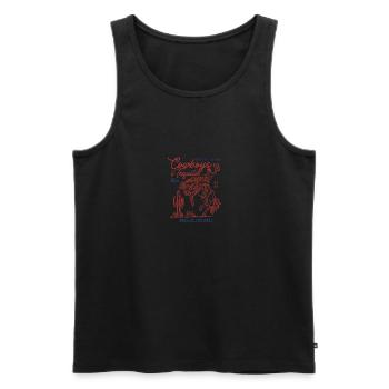 Cowboys Et Tequila Tenue Pour Femmes Rodéo - Débardeur bio Premium Homme - noir - Devant - Michal (187cm)