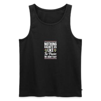 Pansy Seeds Pansies for Outdoors Pansy Flower - Men's Premium Organic Tank Top - black - Front - AI Model Male 178 light (178cm)