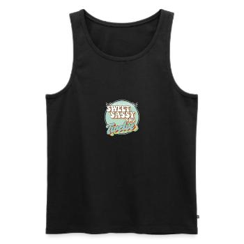 Sweet Sassy and 12 12th Birthday Party Celebrant - Männer Premium Bio Tank Top - Schwarz - Vorne - AI Model Male 178 light (178cm)