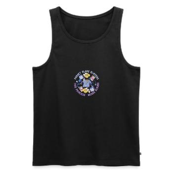Forget The Glass Slippers This Princess Wears - Men's Premium Organic Tank Top - black - Front - AI Model Male 178 light (178cm)