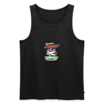 Straight Trippin' To Australia With My Tribe - Men's Premium Organic Tank Top - black - Front - AI Model Male 178 light (178cm)