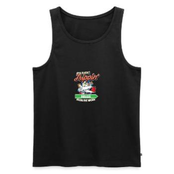 Straight Trippin' To Belize With My Tribe Family - Men's Premium Organic Tank Top - black - Front - AI Model Male 178 light (178cm)