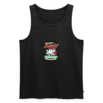 Straight Trippin' To Netherlands With My Tribe - Men's Premium Organic Tank Top - black - Front - AI Model Male 178 light (178cm)