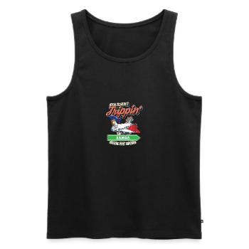 Voyage direct aux Samoa avec ma famille de tribu - Débardeur bio Premium Homme - noir - Devant - Michal (187cm)