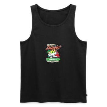 Straight Trippin' To Senegal With My Tribe Family - Men's Premium Organic Tank Top - black - Front - AI Model Male 178 light (178cm)
