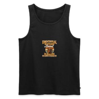 Emotionale Unterstützung Tier Er Schreit Bulldogge - Männer Premium Bio Tank Top - Schwarz - Vorne - AI Model Male 178 light (178cm)