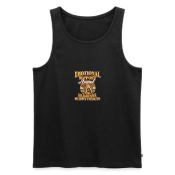Soutien émotionnel Bulldog Companion pour Bulldog - Débardeur bio Premium Homme - noir - Devant - Michal (187cm)