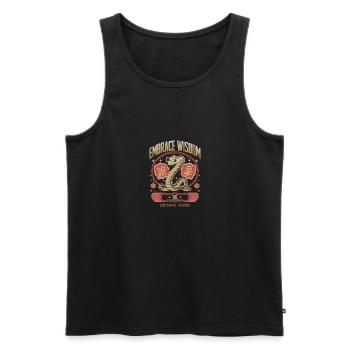 Embrace Wisdom Lunar New Year 2025 Year of the - Men's Premium Organic Tank Top - black - Front - Michal (187cm)