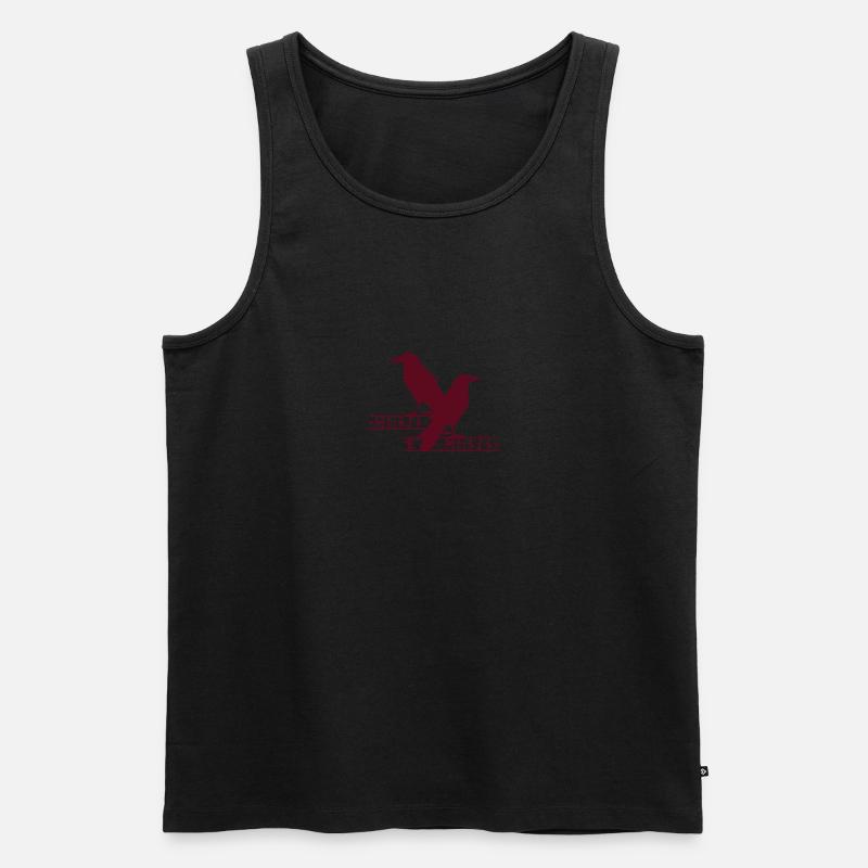 Hugin & Munin - Männer Premium Bio Tank Top - Schwarz
