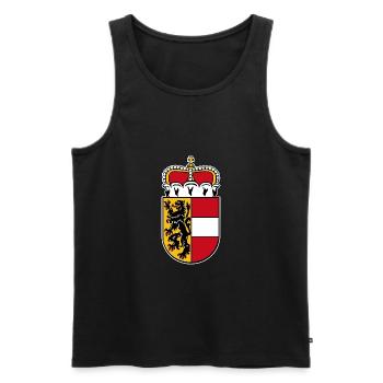 Salzburg Wappen - Männer Premium Bio Tank Top - Schwarz - Vorne - Michal (187cm)