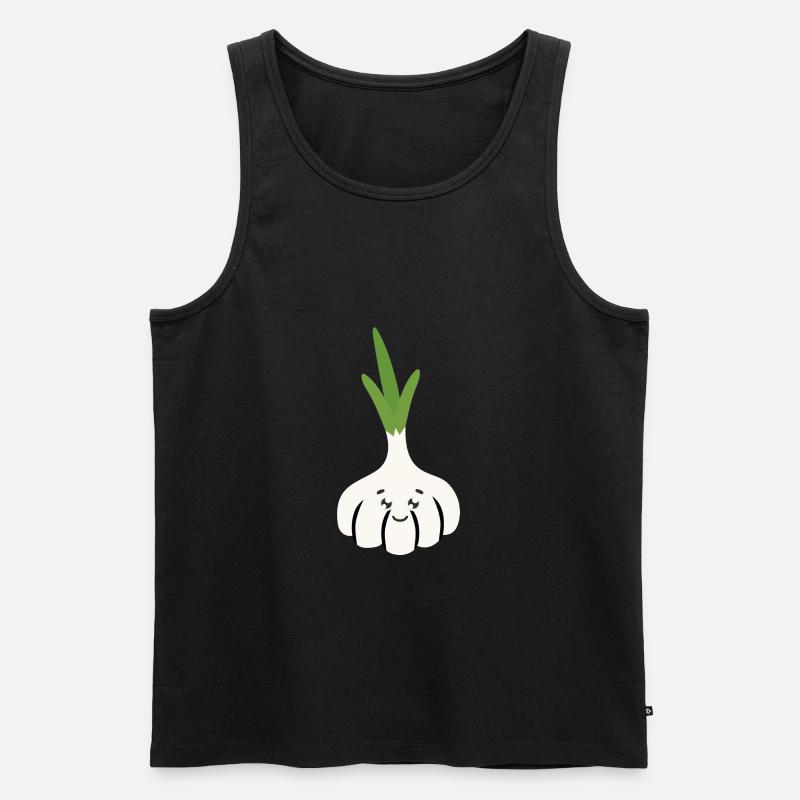Knoblauch - Männer Premium Bio Tank Top - Schwarz