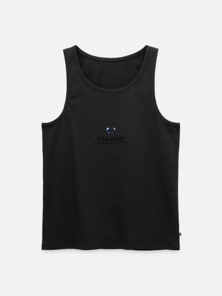 Love - Finland - Men's Premium Organic Tank Top - 