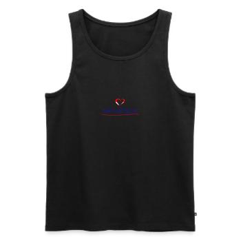 Amour - Hrvatska - Débardeur bio Premium Homme - noir - Devant - AI Model Male 178 light (178cm)