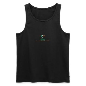 Love - Éire - Männer Premium Bio Tank Top - Schwarz - Vorne - AI Model Male 178 light (178cm)
