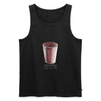 Schocken heißt das Spiel Würfelbecher Spiel - Männer Premium Bio Tank Top - Schwarz - Vorne - AI Model Male 178 light (178cm)
